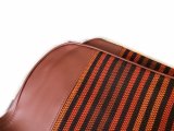 Seat trim and door panels for Renault R4 4L van F4 and F6. Fabric / Brown leatherette.