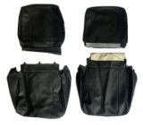 Garniture Housse de Siège pour Renault R4 4L Fourgonnette F4 et F6. Skaï Noir.