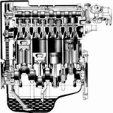Renault 4L Type 813 Engine.