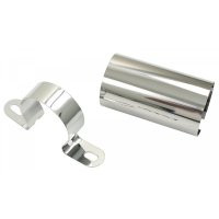 Ignition coil flange for Renault Estafette, R4 4L. With chrome cover to enhance the aesthetics under the hood.