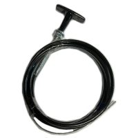 Câble avec Poignée en "T" pour Coupe Circuit Standard pour Renault R4 4L ou Renault Estafette. Couleur Noire. Long = 1.5 Mètre