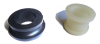 Rubber for guide of the gear lever for R4 4L. On the crossmember or radiator.