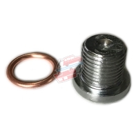 Drain plug and 16mm diameter copper seal kit for Renault R4 4L or Renault Estafette.