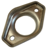 Exhaust Clamping Flange, Manifold, for Renault R4 4L. For Manifold with Two Threaded Studs.