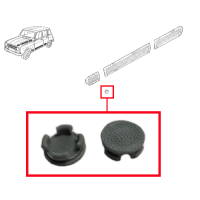 Clip Obturation de Vis pour Bandeau Latéral Plastique de Renault R4 4L Berline GTL/Clan. Gris.