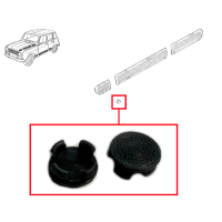 Clip Obturation de Vis pour Bandeau Latéral Plastique de Renault R4 4L Berline Sixties. Noir pour 4L Sixties.