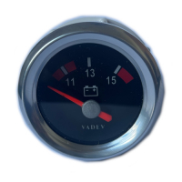 Voltmeter dial for Renault R4 4L or Estafette.