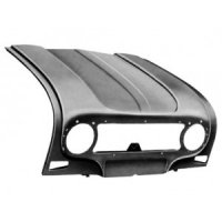 Pack 4 wings/fenders, bonnet for Renault R4 4L. Bonnet for models with license plate attached to the bumper.