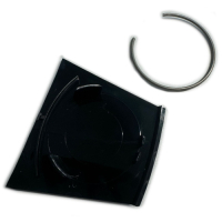 Centre Volant Noir pour Renault R4 4L. Sans Logo Renault.