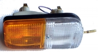 Rectangular turn signal light assembly for Renault R4 4L. Right side, with bulbs. V2.0