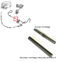 Secondary brake cables adjustment sleeve for Renault Estafette.