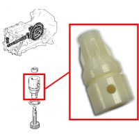 Plastic Support, Sheath for Speedometer Cable Drive Pinion for Renault R4 4L. HA0 box. Without O-ring, Without Oil Seal.