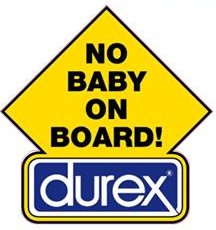 Sticker Pas de Bébé à Bord Durex - Pro-RS