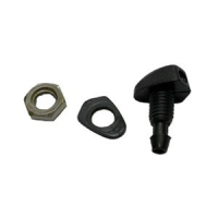 Windshield washer nozzle for Renault R4 4L or Renault Estafette. For screw mounting, not clip-on. Sold individually.