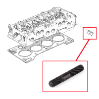 Goujon pour Pipe Admission/Echappement sur Culasse Moteur Cléon de Renault R4 4L et Renault Estafette. A l'Unité. Longueur Environ 37mm.