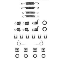 Kit of springs for brake shoes for Renault R4 4L. In back. Drum 180mm. Automatic catch-up, Bendix editing.