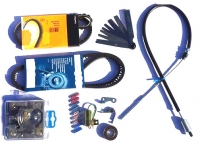 "Survival" kit for Renault Estafette with Cléon 1100 or 1300 engine, with original Ducellier distributor, 2-belt mounting, braking without mastervac.