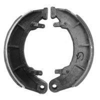 Moto Villa - 2 Front Brake Shoes - Standard Pad - 30mm Width Brake Shoes, 4mm Thickness New Pad. Padding Service for your Old Parts.