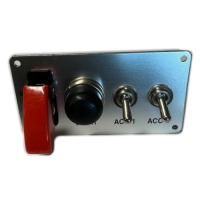 Platine de Démarrage avec Protection pour Renault R4 4L Préparée Raid. Version Avec 2 Interrupteurs Accessoires + Câblage.