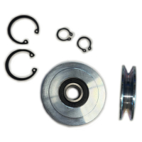Roulement + Poulie + Circlips pour Réparer tout Tendeur de Courroie (Sauf Modèles à 2 Roulements). Pour Renault Estafette, Renault R4 ou 4L.