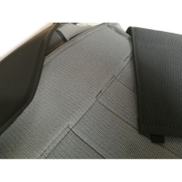 Seat cover gasket for Renault R4 4L van F4 and F6. Black skai. Folding passenger seat.