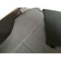 Passenger and Driver Seat Covers Kit for Renault R4 4L F4 and F6 Van. Black skai. Folding passenger seat.