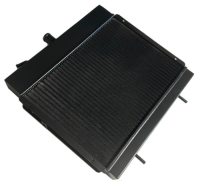 Aluminum Radiator for Renault Estafette from 1962 to 1977. Cléon Engine. Fan Propeller on Water Pump.
