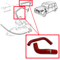 Cleon 1100 Engine Breather Kit for Renault R4 4L with 28IF Carburetor. Includes Manifold Hose Air Adjuster/Calibration. Red Color Kit.