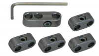 Spark plug wire separators for Renault R4 4L or Renault Estafette, Chrome kit.