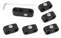 Spark plug wire separators for Renault R4 4L or Renault Estafette, black kit.