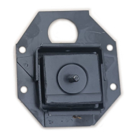 Silent bloc, support boîte de vitesses pour Renault R4 4L.