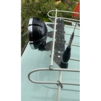 Additional Headlight Support Pack + Roof Rack VA71151-GAL for Renault R4 4L Saloon. 4 brackets. Ready to install. Headlights not included.