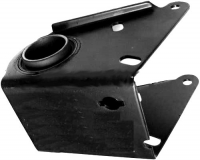 Support axle / torsion bar rear for Renault R4 4L. Right side, mounting rubber included.