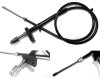 Secondary brake cable for Renault R4 4L. Rear right.