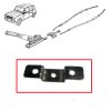Plate for the Handbrake Cable Fixing Clips Under the Rear Floor. Renault R4 4L. Steel.