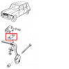 Platine de Maintien pour Silent Bloc de Barre Stabilisatrice Fixé Sous Châssis pour Renault R4 4L. Platine Entre le Silent Bloc et le Plancher.