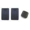 Set of 3 pedal covers. 100% compliant, for Renault R4 4L from 1972 to end.