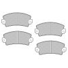 Set of 4 brake pads for Renault R4 4L with Bendix calipers.
