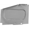 Mudguard plate, rear chassis closing for Renault R4 4L. Left side.
