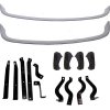 Painted bumper kit for Renault R4 4L. Front and rear bumpers, 4 bumpers, fittings. 4L since 1968.
