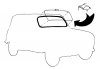 Black molding for windscreen seal for Renault R4 4L.