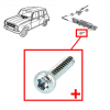 Screw for fixing the lower windshield grille for Renault R4 4L. Larger Diameter than the Original for Better Support. To the Unit.