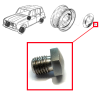 Vis d'enjoliveur pour Renault R4 4L strictement conforme à l'origine. Inox. A la pièce.