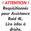ASSISTANCE RAID - Raid "4Alpes et Corsi4L" - Fermés du mardi 30/07/2024 8h au dimanche 18/08/2024 - Pas d'expédition pendant cette période. ()