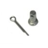 Renault R4 4L Accelerator Cable Fixing Axle and Pin. Mounting Steel U Mount on Accelerator Leg.