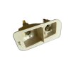 Rectangular indicator plate for Renault R4 4L. Supplied with bulbs. Right side.