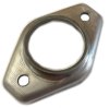 Exhaust Clamping Flange, Manifold, for Renault R4 4L. For Manifold with Two Threaded Studs.