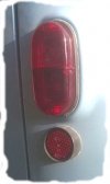 Taillight lens, all Renault Estafette from 1970 to end of production. Red.