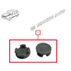 Screw Closure Clip for Plastic Side Strip of Renault R4 4L Sedan GTL/Clan. Grey.