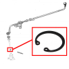 External Circlip for Renault R4 4L Gearbox Cover Lever Return Spring VA38201-72. Gearbox HA0/354.